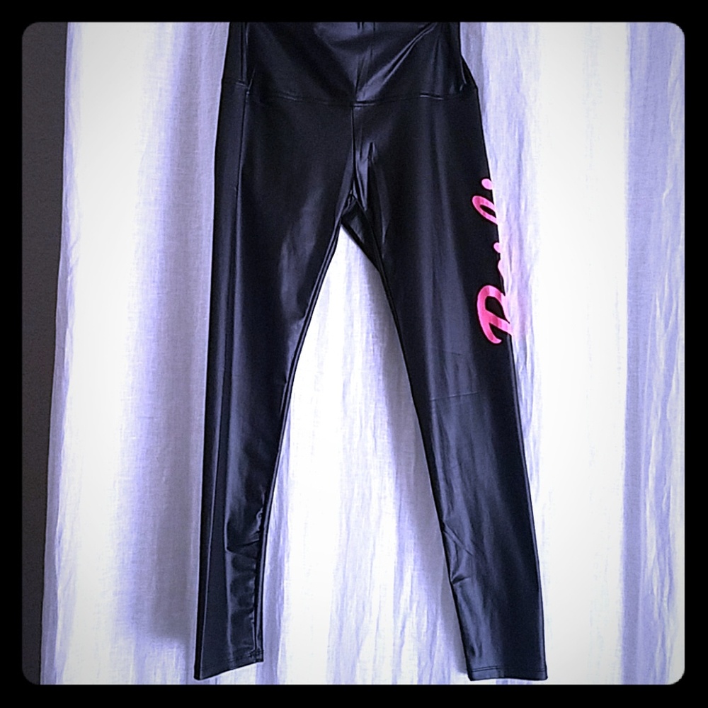 Faux leather leggings